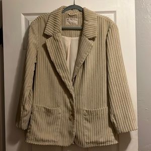Oversized cream/ tan colored jacket